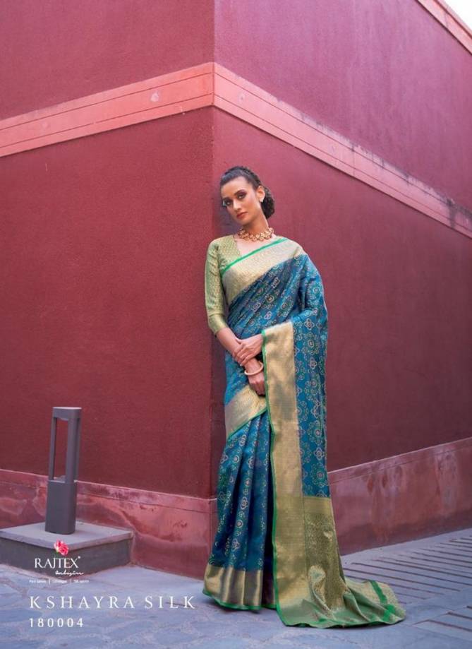 RAJ TEX KSHAYRA SILK Latest Fancy Heavy Designer Festive Wear Silk Fancy Saree Collection